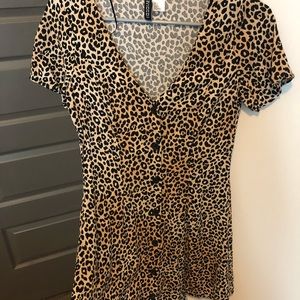 SOLD - H&M cheetah print dress